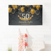 Eleganter goldfarbener Diamant jedes Alter Geburts Banner (Insitu)