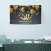 Eleganter goldfarbener Diamant jedes Alter Geburts Banner (Messeveranstaltung)