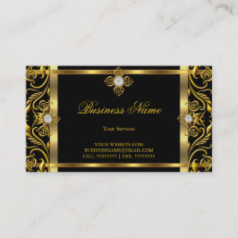 Eleganter goldfarbener, goldgelber Rahmen Visitenkarte