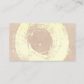 Eleganter goldfarbener Kreis | Hintergrund Visitenkarte (Rückseite)