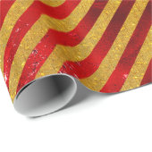 Eleganter goldfarbener Weihnachtsfeiertag Geschenkpapier (Rolleneckpunkt)