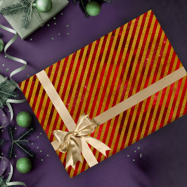 Eleganter goldfarbener Weihnachtsfeiertag Geschenkpapier