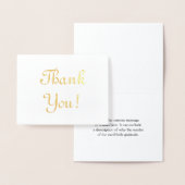 Eleganter Goldfoil "Danke!" Karte (Anzeige)