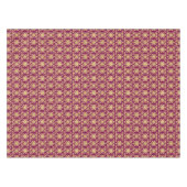 Eleganter goldgelber Damast, anpassbare Farbe Tischdecke (Vorderseite (Horizontal))