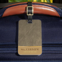 Eleganter, goldgelber individuelle Name aus braune