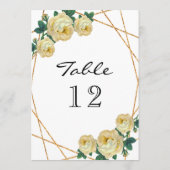 Eleganter Goldgeo-Glitzer Ankündigung (Rückseite)