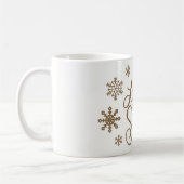 Eleganter GoldGlitter ließ es schneien Kaffeetasse (Links)