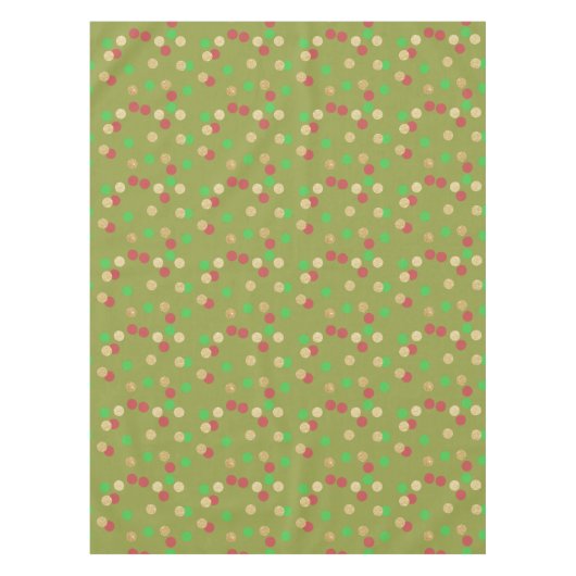 eleganter GoldGlitter roter grüner Tischdecke (Vorderseite)