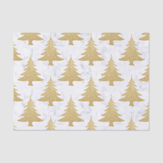 Eleganter GoldGlitzer u. weißer Seidenpapier (Vorderseite)