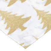 Eleganter GoldGlitzer u. weißer Tischdecke (Schrägansicht)