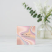 Eleganter Goldholografischer Event-Planer der mode Quadratische Visitenkarte (Stehend Vorderseite)