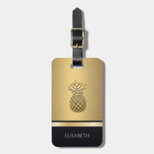 Eleganter Goldkiefer Gepäckanhänger