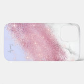 Eleganter Goldmarmor der personalisierten Rose Case-Mate iPhone Hülle (Rückseite (Horizontal))