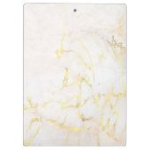Eleganter Goldmarmor Moderne Berufliche Vorlage Klemmbrett (Rückseite)