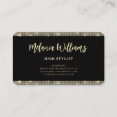 Eleganter Goldmedaille Glitzer Rodelbahn mit Aussi Visitenkarte (Rückseite)