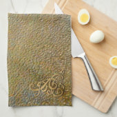 Eleganter Goldmetallblick der Goldrolle-| Handtuch (Viertel Falte)