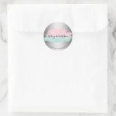 Eleganter Goldminze-Glitzer-Planer der modernen Ro Runder Aufkleber (Tasche)