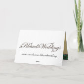 eleganter Goldpfau danken Ihnen Dankeskarte (Rückseite)