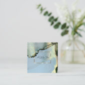 Eleganter Goldrahmen, Confetti Alkohol Tinte Rabattkarte (Stehend Vorderseite)