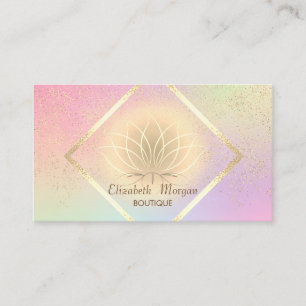 Eleganter Goldrahmen, Confetti Lotus Elegant Visitenkarte