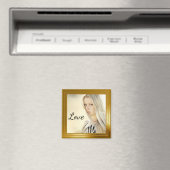 Eleganter Goldrahmen für das Foto Magnet (In Situ (Geschirrspüler))