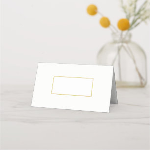 Eleganter Goldrahmen Hochzeitsgefaltete Platzkar Platzkarte