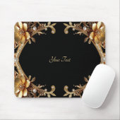 Eleganter Goldrahmen-Mauspad Mousepad (Mit Mouse)