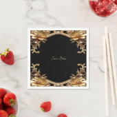 Eleganter Goldrahmen Serviette (Beispiel)
