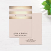 Eleganter Goldrand Modernes Rosa Ohrring Display (Schreibtisch)