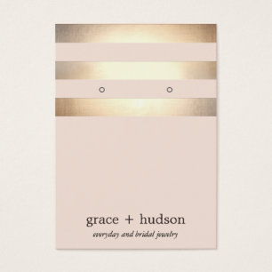 Eleganter Goldrand Modernes Rosa Ohrring Display