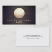 Eleganter Goldrand-Rundholz sieht einfach modern a Visitenkarte (Vorne/Hinten)