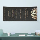 Eleganter Goldrausch Banner (Messe)