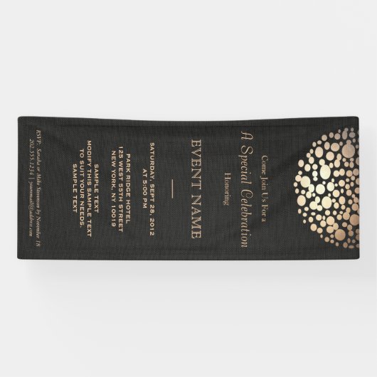 Eleganter Goldrausch Banner (Horizontal)