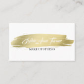 Eleganter Goldrausch Schlaganfall Beruflich Visitenkarte (Vorderseite)