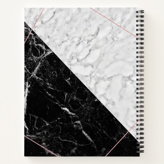 Eleganter Goldrausch Schlaganfall Beruflicher Plan Notizblock (Rückseite)