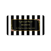 Eleganter Goldschmied Adressaufkleber (Vorne)