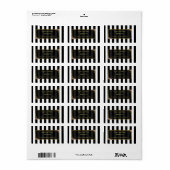 Eleganter Goldschmied Adressaufkleber (Vorne)