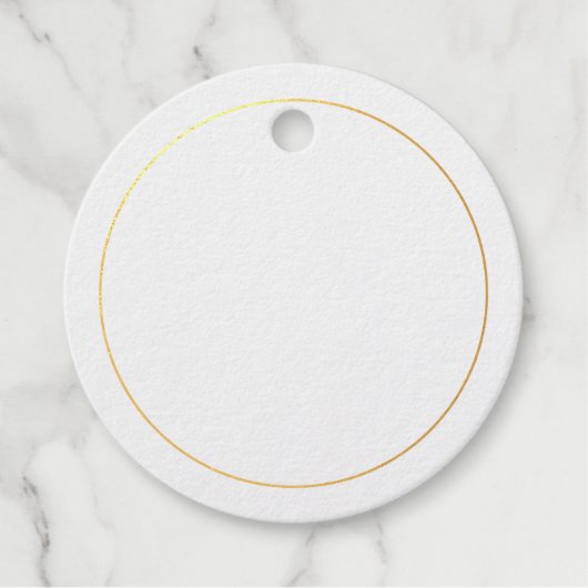 Eleganter Goldschmied Blank Geschenkanhänger (Vorderseite)