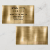 Eleganter Goldschmied Foil Metallic Visitenkarte (Vorne/Hinten)
