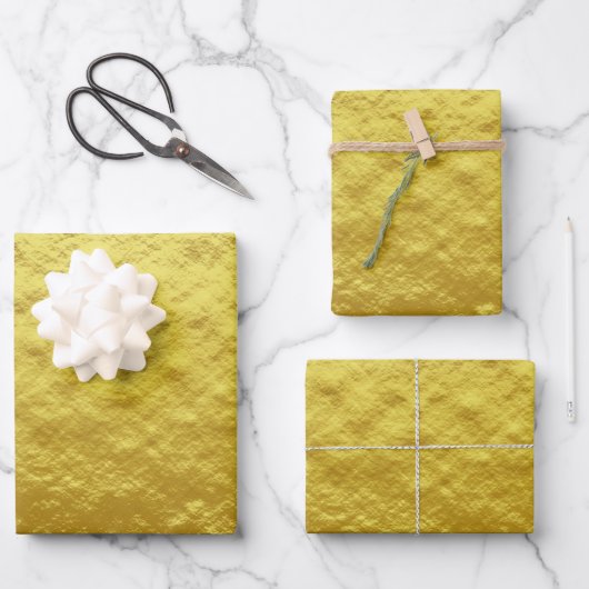 Eleganter Goldschmied Geschenkpapier Set (Vorderseite)