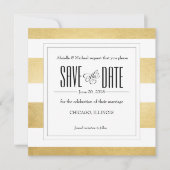 Eleganter Goldschmied Modern Strip Save the Date (Vorderseite)