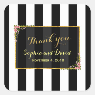 Eleganter Goldschmied Quadratischer Aufkleber