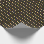 Eleganter Goldschmied und Dunkelbraun Geschenkpapier (Ecke)