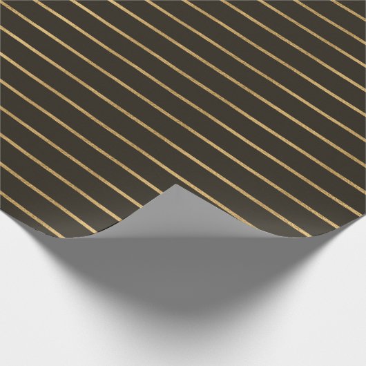 Eleganter Goldschmied und Dunkelbraun Geschenkpapier (Ecke)