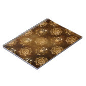 Eleganter Goldschmied und Schwarzes Indianermandal Notizblock (Linke Seite)