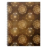 Eleganter Goldschmied und Schwarzes Indianermandal Notizblock (Vorderseite)