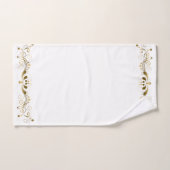 Eleganter Goldschmied Wirbel Blumengestein Badhandtuch Set (Handtuch)