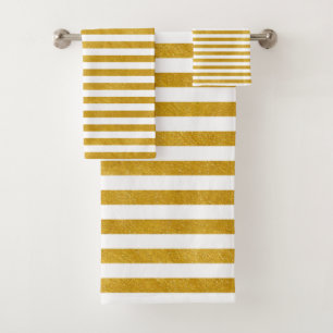 Eleganter Goldschmiedestein - Benutzerdefinierte F Badhandtuch Set