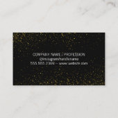 Eleganter Goldstaub Visitenkarte (Rückseite)