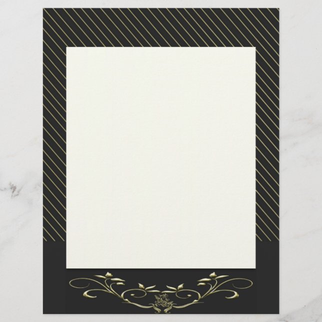 Eleganter Goldstreifen Letterhead (Vorderseite)